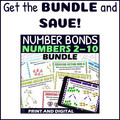 Number Bonds with Pictures - Number Bonds to 10 Activities - 7-10