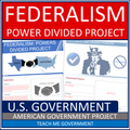 Federalism Powers Divided American Federal Government Google Slides Project