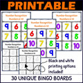 Halloween Number Recognition 0-10 Activities BUNDLE - Bingo Games