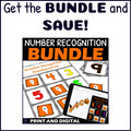 Halloween Number Recognition 6-10 Activity - Bingo Game - Printable and Digital