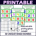 Number Recognition 0-10 Activities BUNDLE - Bingo Games - Printable and Digital