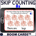 Skip Counting by 8s Introduction and Practice Activity - Digital Boom ™ Cards