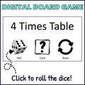 Multiplication Facts Fluency Game - 4 Times Table Review - Printable and Digital
