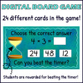 Multiplication Facts Fluency Game - 4 Times Table Review - Printable and Digital