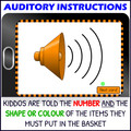 Auditory Memory Activity with Shapes and Colors Level 2 – Digital Boom™ Cards