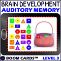 Auditory Memory Activity with Shapes and Colors Level 3 – Digital Boom™ Cards