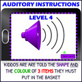 Digital Auditory Memory Activity BUNDLE with Shapes and Colors – Boom Cards
