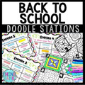 Back to School About Me Doodle Stations - Icebreaker - First Day of School