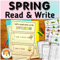 Spring Literacy Activities | Spring Emergent Readers | Spring Write the Room