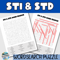 Sexually Transmitted Infections and Diseases Word Search | STI and STD