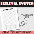 Skeletal System Word Search 