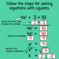 Algebraic Equations with Squares and Cubes