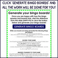 Personal Use Bingo Generator - Bingo Game Creator