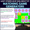 Personal Use Matching Game Generator - Concentration