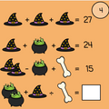 Halloween Order of Operations Logic Picture Puzzles