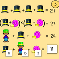 New Year's Order of Operations Logic Picture Puzzles
