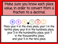 Christmas Fractions to Decimals with Number Chips