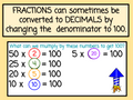 New Year's Fractions to Decimals with Number Chips