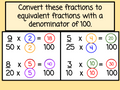 New Year's Fractions to Decimals with Number Chips