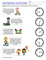 Elapsed Time Worksheets - Spring Theme