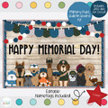 Memorial Day Pups Bulletin Board Kit