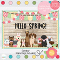 Easter Pups Bulletin Board Kit