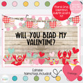 Mardi Gras Valentines Bulletin Board Kit