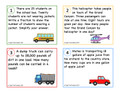 Grade 4 Transportation Math Task Cards