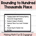 Rounding Numbers to the Hundred Thousands Place Digital Self-Checking Activity