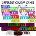 Birthday Cakes and Candles Clipart