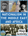 Nationalism in the Middle East and Africa Map Activity