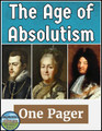 The Age of Absolutism One Pager