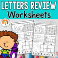 Letter Review Worksheets | Alphabet Practice | Letter Recognition Worksheets