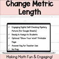 Change - Convert - Metric Units of Length Digital Self-Checking Math Activity