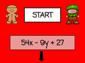 Christmas Advanced Equivalent Expressions Race