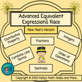 New Year's Advanced Equivalent Expressions Race