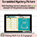 Change Decimals to Fractions in Simplest Form Digital Self-Checking Activity  Mystery Picture