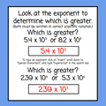 Scientific Notation - Compare and Order