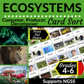 Producer Consumer Decomposer | Ecosystems | Card Sort