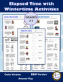 Elapsed Time Worksheets - Winter Theme