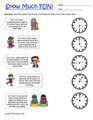 Elapsed Time Worksheets - Winter Theme