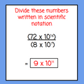 Scientific Notation - Multiplying and Dividing