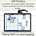 Area of Rectangles & Squares Digital Self-Checking Activity for Google Slides