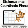 Distance on a Coordinate Plane Self-Checking Picture Puzzle MathActivity