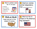 4th of July American History Task Cards