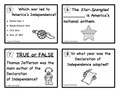 4th of July American History Task Cards