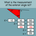 Angle Sum of a Triangle and Exterior Angles