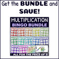4 Times Table Activity - Multiplication Facts Bingo Game