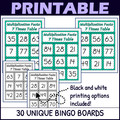 7 Times Table Activity - Multiplication Facts Bingo Game