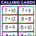 Mixed Times Table Activity - Multiplication Facts Bingo Game